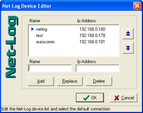 Net-Log Device Editor