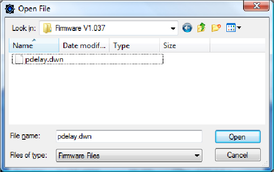 SCi Firmware Window