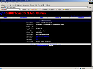 Icecast/Shoutcast Setup Window 09